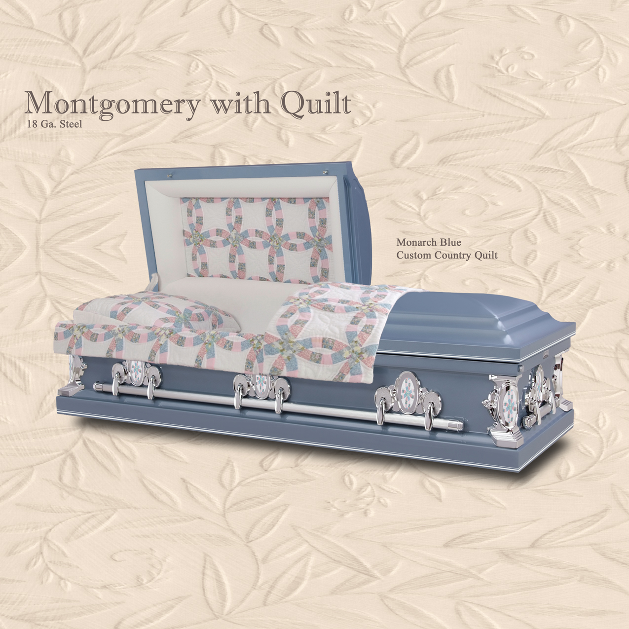 Montgomery Monarch Blue with Quilt 24x24 PROOF